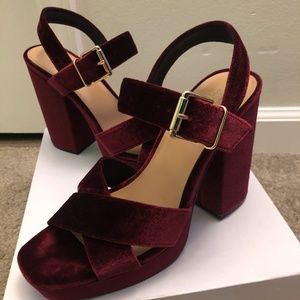 Maroon Platform Heel (Mossimo Supply Co.)